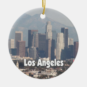 Los Angeles California Skyline Keramisch Ornament