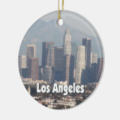 Los Angeles California Skyline Keramisch Ornament (Links)