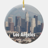 Los Angeles California Skyline Keramisch Ornament (Achterkant)