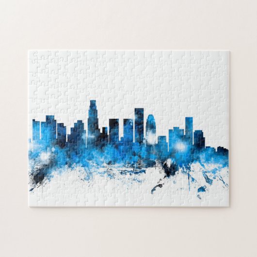Los Angeles California Skyline Legpuzzel (Horizontaal)