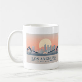 Los Angeles California Skyline Pastel Travel Koffiemok