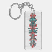 Los Angeles California Skyline Sleutelhanger (Voorkant Links)