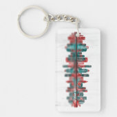 Los Angeles California Skyline Sleutelhanger (Voorkant)