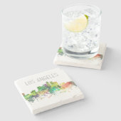 LOS ANGELES, CALIFORNIA SKYLINE SP - STENEN ONDERZETTER (Zijkant)