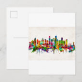 Los Angeles California Skyline Uitnodiging Briefkaart (Voorkant / Achterkant)