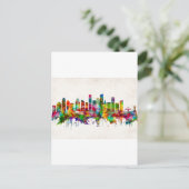 Los Angeles California Skyline Uitnodiging Briefkaart (Staand voorkant)