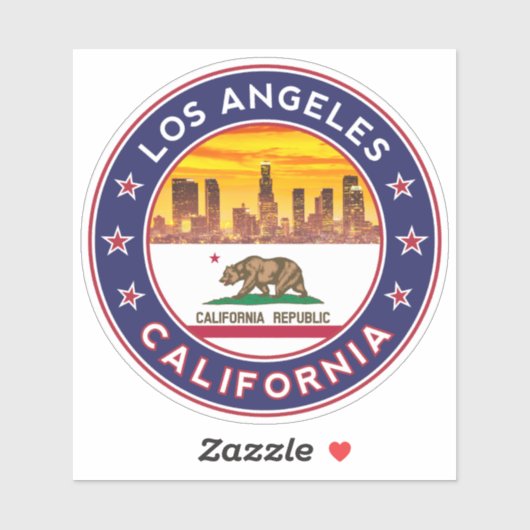 Los Angeles California, Sticker (Vel)