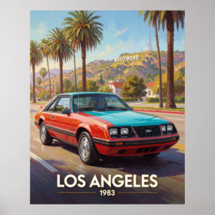 Los Angeles California Straatperformance 1983 Poster