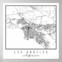 Los Angeles California Street Map