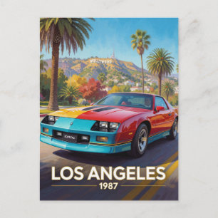 Los Angeles California Sunset-optreden 1987 Briefkaart