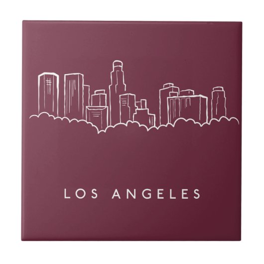 Los Angeles California Tegeltje (Voorkant)