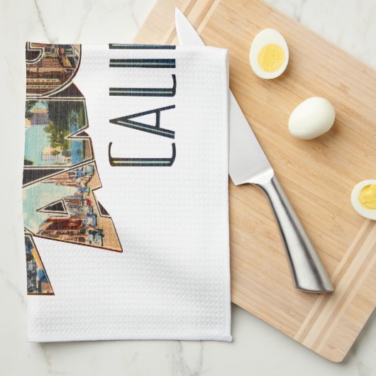 Los Angeles California Theedoek (Quarter Fold)