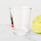 Los Angeles California Travel Art Embleem Shot Glas (Rechts)