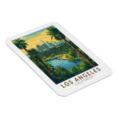 Los Angeles California Travel Art Vintage Magneet (Rechterzijde)