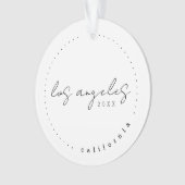 Los Angeles, California Travel USA Simple Ornament (voorkant)