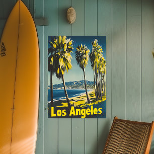  Los Angeles California Travel Wall Poster