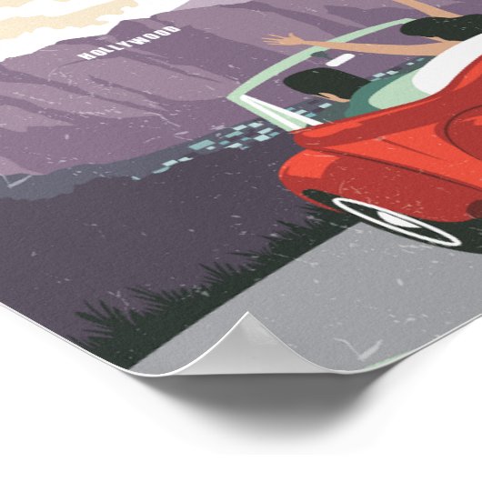 Los Angeles California Verenigde Staten Beroemde R Poster (Hoek)