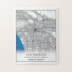 Los Angeles California, Verenigde Staten reisstadk Legpuzzel