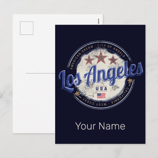 Los Angeles California, Verenigde Staten  westkust Feestdagenkaart (Voorkant / Achterkant)