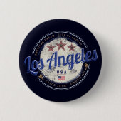 Los Angeles California, Verenigde Staten westkust Ronde Button 5,7 Cm (Voorkant)