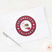 Los Angeles California Vierkante Sticker (Envelop)