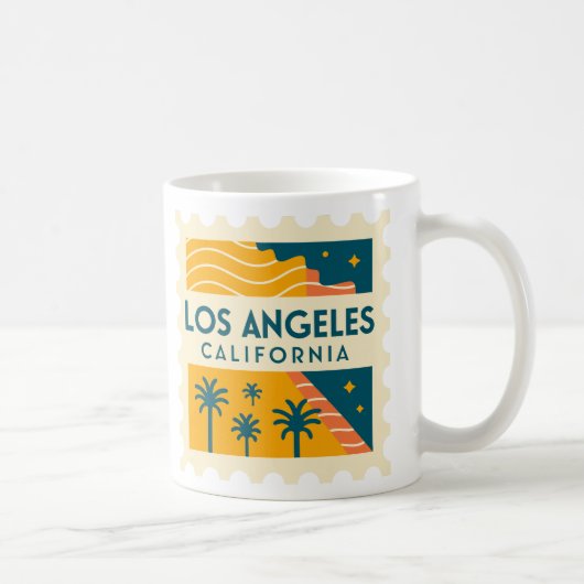 Los Angeles California Vintage Koffiemok (Rechts)