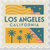 Los Angeles California Vintage Sticker (Voorkant)