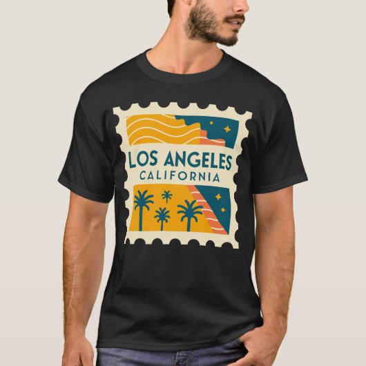 Los Angeles California Vintage T-shirt (Voorkant)