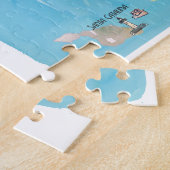 Los Angeles California Vintage Travel Map Legpuzzel (Zijkant)