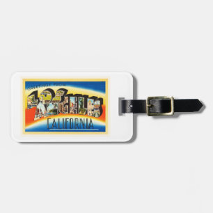 Los Angeles California Vintage Travel Souvenir Bagagelabel