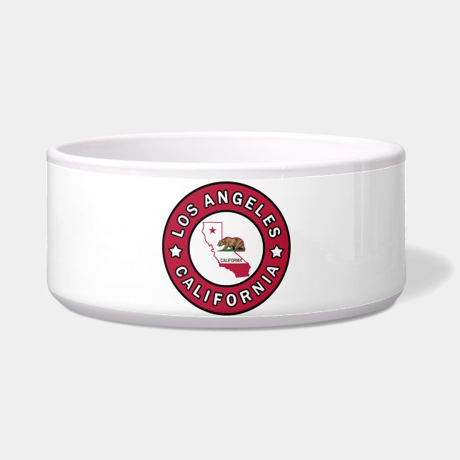 Los Angeles California Voerbakje (Voorkant)