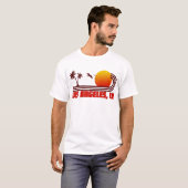 Los Angeles, California Wave T-shirt (Voorkant volledig)