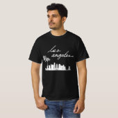 Los angeles california zwart t-shirt (Voorkant volledig)