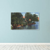 Los Angeles, CaliforniaA Beauful Park Scene Canvas Afdruk (Insitu (Houten vloer))