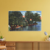 Los Angeles, CaliforniaA Beauful Park Scene Canvas Afdruk (Insitu (Woonkamer))