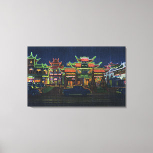 Los Angeles, CaliforniaGateway to New Canvas Afdruk