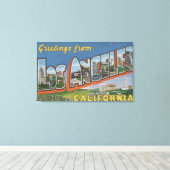 Los Angeles, CaliforniaLarge Letter Scenes 2 Canvas Afdruk (Insitu (Houten vloer))