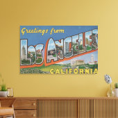 Los Angeles, CaliforniaLarge Letter Scenes 2 Canvas Afdruk (Insitu (Woonkamer))