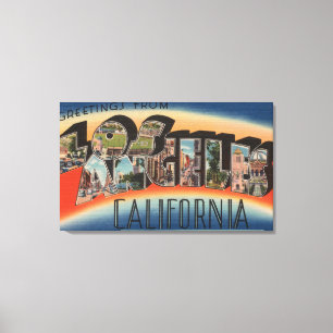 Los Angeles, CaliforniaLarge Letter Scenes 3 Canvas Afdruk