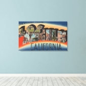 Los Angeles, CaliforniaLarge Letter Scenes 3 Canvas Afdruk (Insitu (Houten vloer))