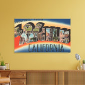 Los Angeles, CaliforniaLarge Letter Scenes 3 Canvas Afdruk (Insitu (Woonkamer))