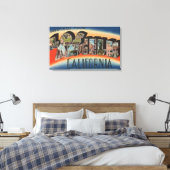 Los Angeles, CaliforniaLarge Letter Scenes 3 Canvas Afdruk (Insitu (Slaapkamer))