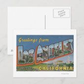 Los Angeles, CaliforniaLarge Letter Scenes Briefkaart (Voorkant / Achterkant)