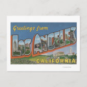 Los Angeles, CaliforniaLarge Letter Scenes Briefkaart (Voorkant)