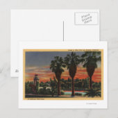 Los Angeles, CaliforniaSunset in Echo Park Briefkaart (Voorkant / Achterkant)