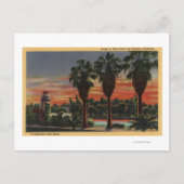 Los Angeles, CaliforniaSunset in Echo Park Briefkaart (Voorkant)