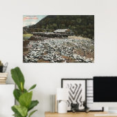 Los Angeles, CaliforniaView of a Pigeon Boerderij Poster (Thuiskantoor)