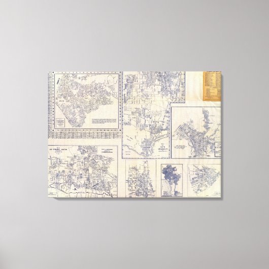 Los Angeles, Californië 2 Canvas Afdruk (Voorkant)