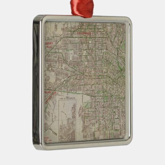 Los Angeles, Californië 2 Metalen Ornament (Rechts)