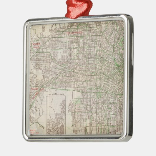 Los Angeles, Californië 2 Metalen Ornament (Links)